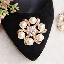 Load image into Gallery viewer, 4 Styles Crystal Shoes Buckle Clips