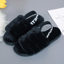 Load image into Gallery viewer, Women Furry Fur Slides Indoor Home Slippers