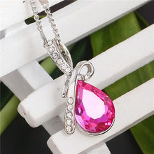 Load image into Gallery viewer, Fashion 10 Colors Austrian Crystal Water Drop Pendants&Necklaces