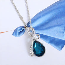 Load image into Gallery viewer, Fashion 10 Colors Austrian Crystal Water Drop Pendants&Necklaces