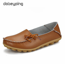 Load image into Gallery viewer, New Moccasins Women Flats Genuine Leather Female Shoes