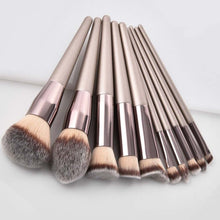 Load image into Gallery viewer, Luxury Champagne Makeup Brushes Set For Foundation Powder