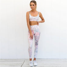 Load image into Gallery viewer, Gym Clothing Yoga Set Fitness Wear Leggings Sport Suit Work Out Open Back
