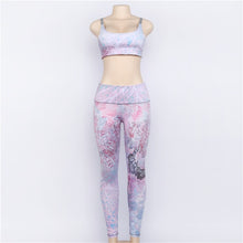 Load image into Gallery viewer, Gym Clothing Yoga Set Fitness Wear Leggings Sport Suit Work Out Open Back
