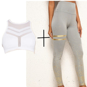 Pad Tracksuit Hot Stamping Sport Suit Female Sportswear