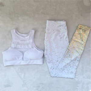 Pad Tracksuit Hot Stamping Sport Suit Female Sportswear