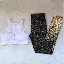 Load image into Gallery viewer, Pad Tracksuit Hot Stamping Sport Suit Female Sportswear
