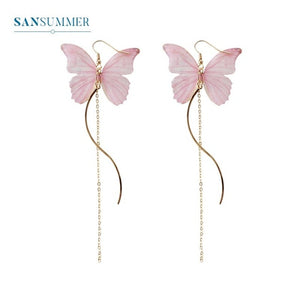 Trendy Butterfly Dangle Earrings Lewelry Brincos