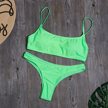 Load image into Gallery viewer, Woman Solid Sexy Bikini Set Micro Summer Tube Top Swimwear
