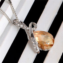 Load image into Gallery viewer, Fashion 10 Colors Austrian Crystal Water Drop Pendants&amp;Necklaces

