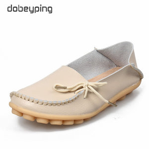 New Moccasins Women Flats Genuine Leather Female Shoes