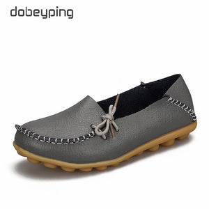 New Moccasins Women Flats Genuine Leather Female Shoes