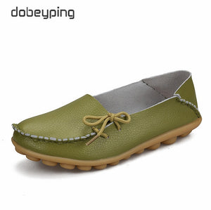 New Moccasins Women Flats Genuine Leather Female Shoes