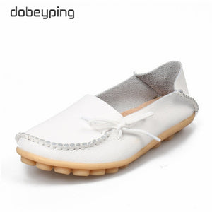 New Moccasins Women Flats Genuine Leather Female Shoes
