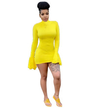 Load image into Gallery viewer, Sexy Yellow Dresses Party Night Club Wear

