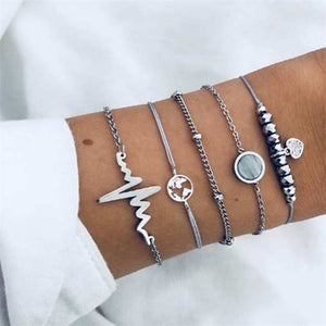 Fashion gold bracelet women knot adjustable bracelet jewelry