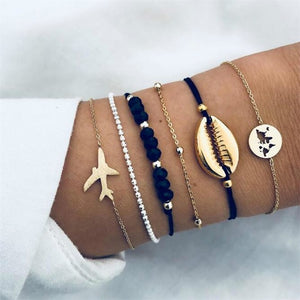 Fashion gold bracelet women knot adjustable bracelet jewelry