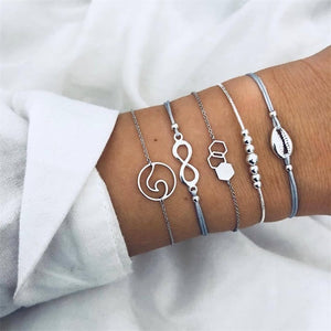 Fashion gold bracelet women knot adjustable bracelet jewelry