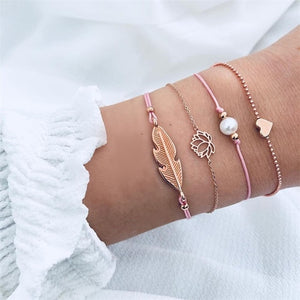 Fashion gold bracelet women knot adjustable bracelet jewelry