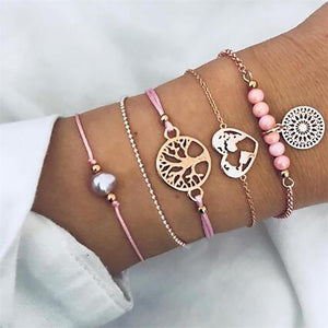 Fashion gold bracelet women knot adjustable bracelet jewelry