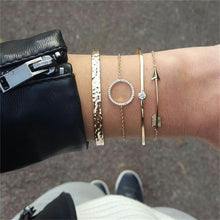 Load image into Gallery viewer, Fashion gold bracelet women knot adjustable bracelet jewelry

