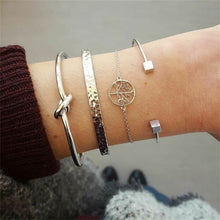 Load image into Gallery viewer, Fashion gold bracelet women knot adjustable bracelet jewelry

