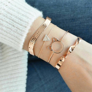 Fashion gold bracelet women knot adjustable bracelet jewelry