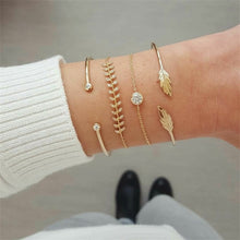 Load image into Gallery viewer, Fashion gold bracelet women knot adjustable bracelet jewelry
