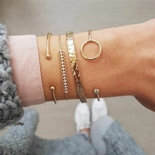 Load image into Gallery viewer, Fashion gold bracelet women knot adjustable bracelet jewelry
