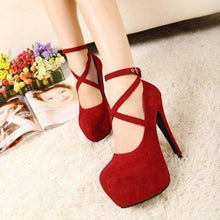 Load image into Gallery viewer, Cross-tied Ankle Strap Party Shoes
