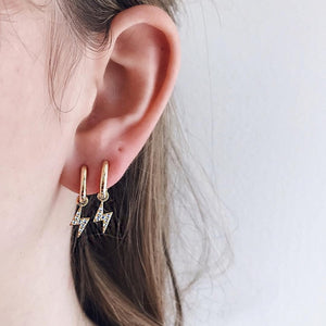 New Fashion Gold Crystal Geometric Star Pendant Earrings For Women