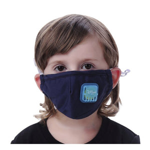 Kids Boys Girl Cotton Washable Facemasks Adjustable 3 Layer