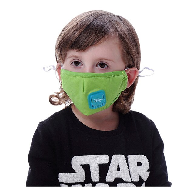 Kids Boys Girl Cotton Washable Facemasks Adjustable 3 Layer