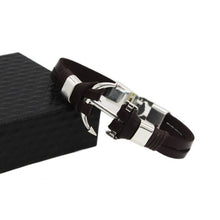 Load image into Gallery viewer, explosion models European and American fashion leather woven bracelet anchor
