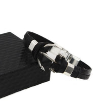 Load image into Gallery viewer, explosion models European and American fashion leather woven bracelet anchor
